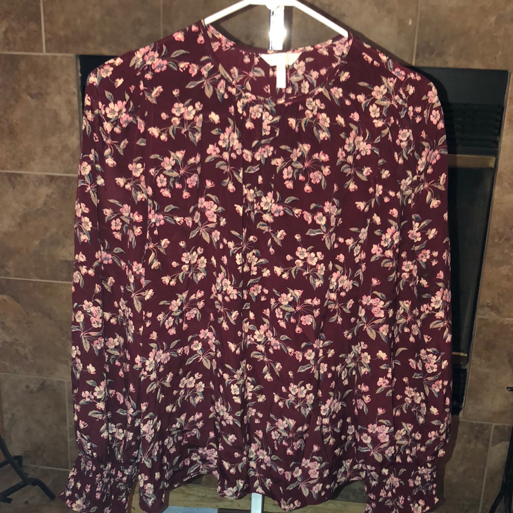 Floral Blouse 100% Silk